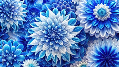 Elegant Blue and White Background for Creative Projects, Textures, and Digital Designs, Abstract Style