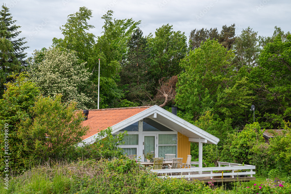 Summer house in Ulvshale Strand on island of Mon in Denmark Summer house in Ulvshale Strand on island of Mon in Denmark