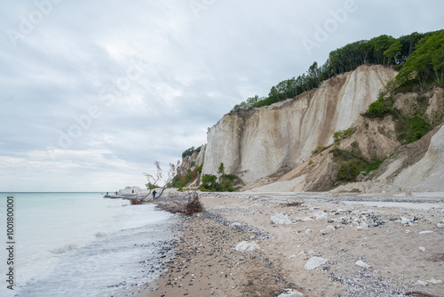 Beautiful landscape of Mons Klint cliffs in Denmark