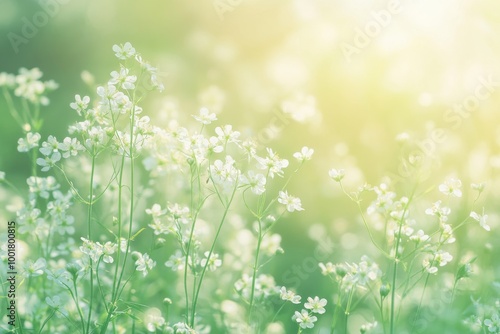 Flower farm in Fallston, Maryland, United States, with white flowers