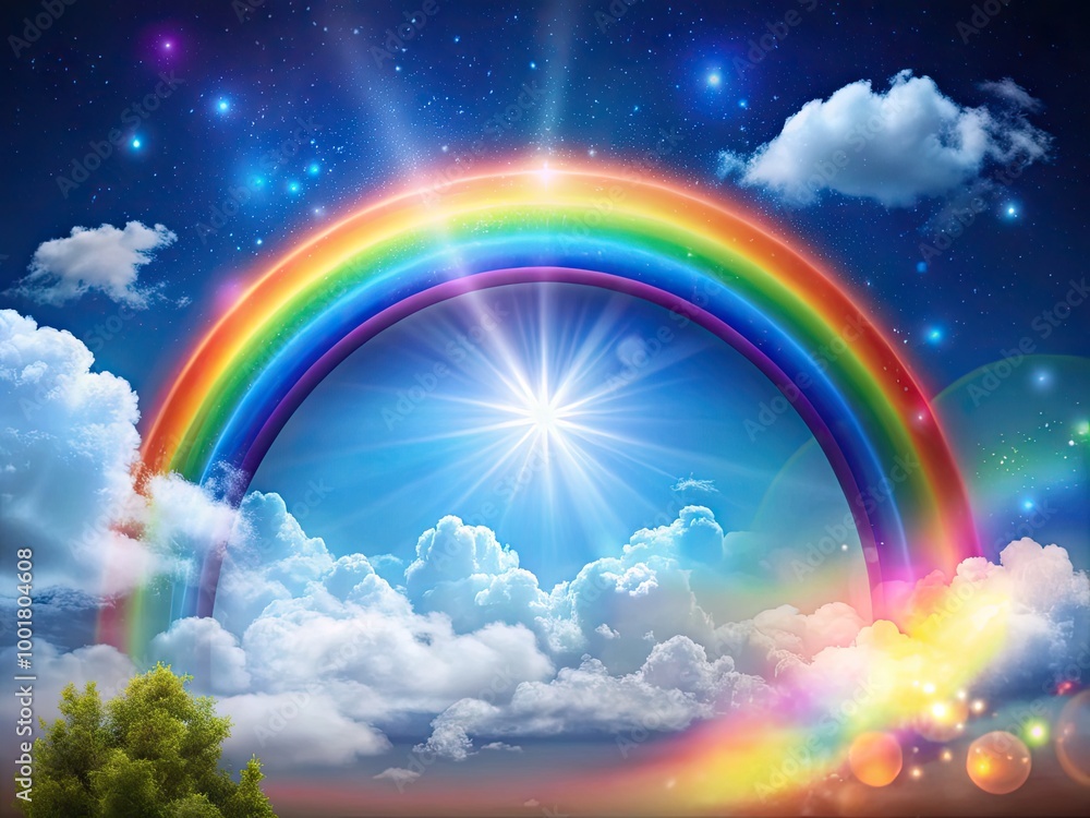 Ethereal Glowing Magical Rainbow with Transparent Background for Enchanting Design Projects Ethereal Glowing Magical Rainbow with Transparent Background for Enchanting Design Projects