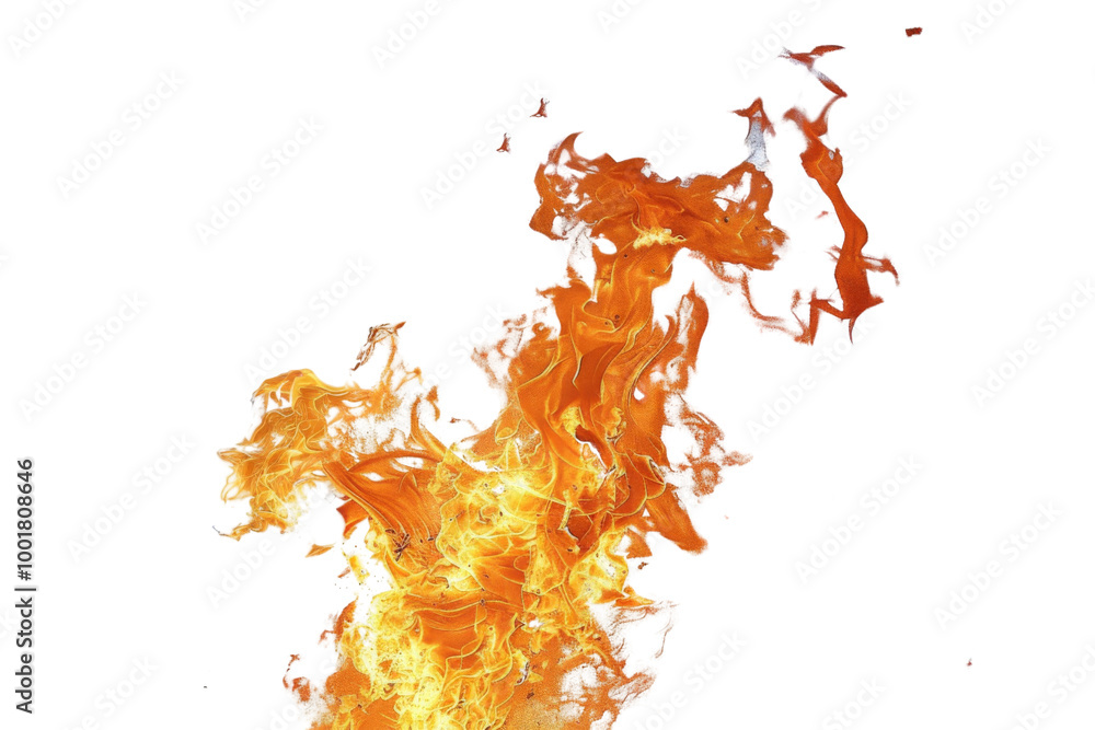 Transparent Fire Flames Isolated On Black Background - Digital Art Transparent Fire Flames Isolated On Black Background - Digital Art