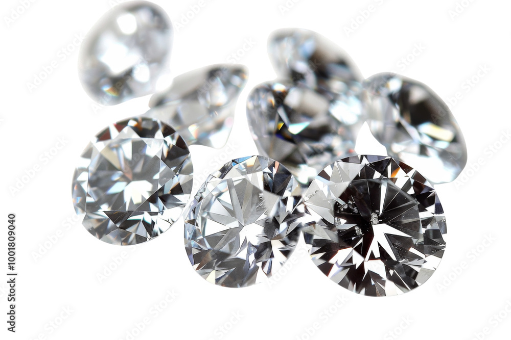 Transparent Diamonds: A Close-Up Look at Brilliance and Facets Transparent Diamonds: A Close-Up Look at Brilliance and Facets
