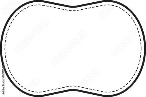 Black Border Label Frame for Composition Book