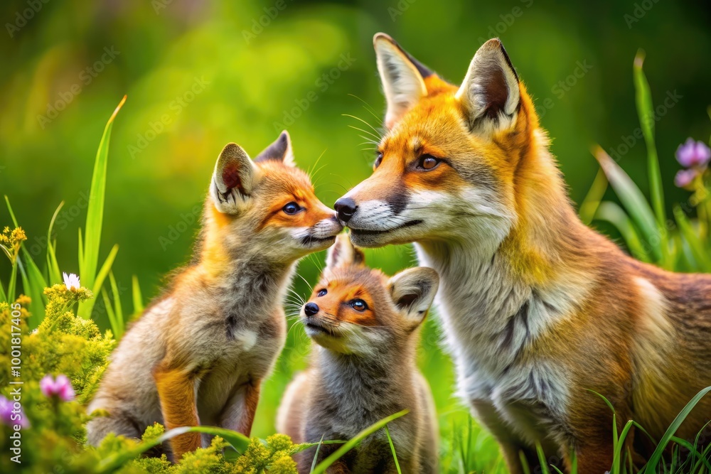 Fototapeta premium Intimate Moments of Animal Breeding in Nature Captured Up Close for Wildlife Photography Enthusiasts