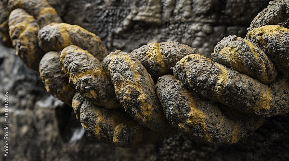 Abstract Texture of Rock with Yellow Streaks Abstract Texture of Rock with Yellow Streaks