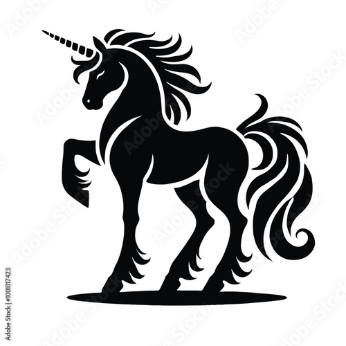 Standing Unicorn Silhouette