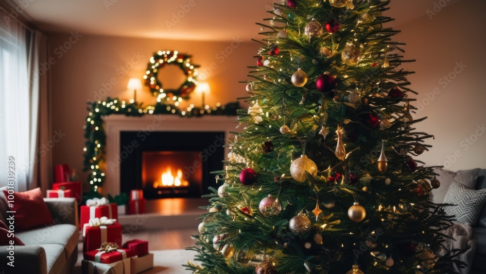 Christmas tree with gifts Christmas tree with gifts