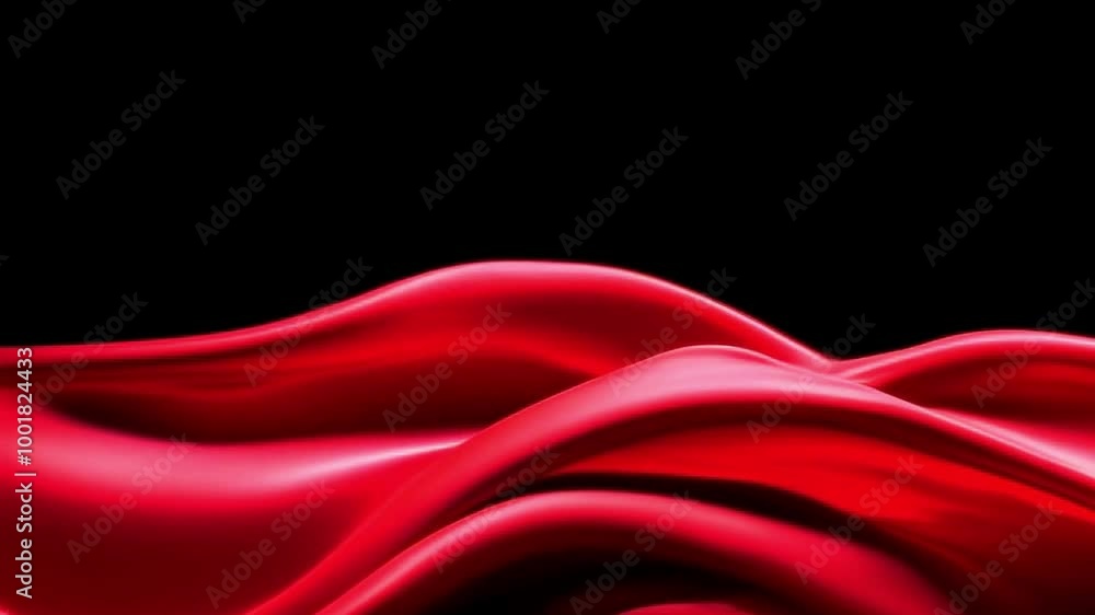 Elegant Red Waves: Silky, Undulating Red Waves on Dark Background or Graceful Red Waves: Silky Texture and Dark Contrast or Dark Background with Elegant, Silky Red Waves Elegant Red Waves: Silky, Undulating Red Waves on Dark Background or Graceful Red Waves: Silky Texture and Dark Contrast or Dark Background with Elegant, Silky Red Waves