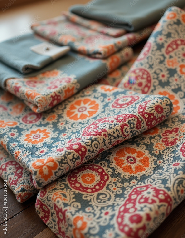 Textile created using AI. Textile created using AI.