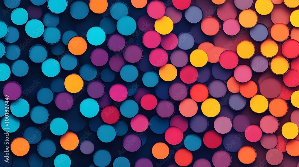 Bright and Bold Abstract Circle Pattern Art Design with Vibrant Colors picture Bright and Bold Abstract Circle Pattern Art Design with Vibrant Colors picture