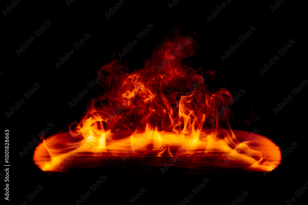 Dramatic fire and smoke effect glowing red and yellow colors exploding outwards. Vivid and hot hell abstract or blazing fire. Dramatic fire and smoke effect glowing red and yellow colors exploding outwards. Vivid and hot hell abstract or blazing fire.