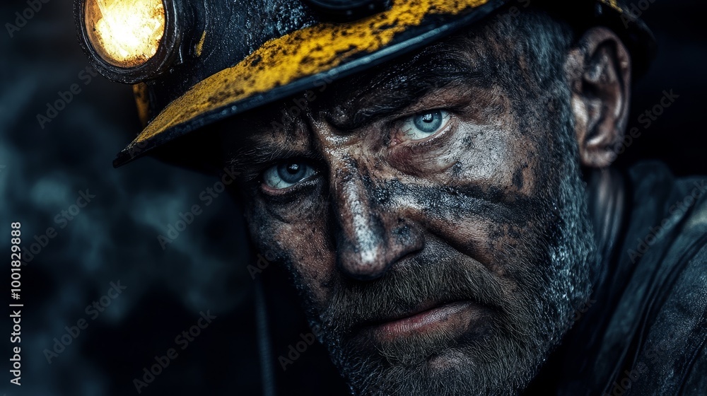 Coal miner. Coal mine background Coal miner. Coal mine background