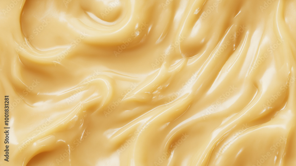 a close-up, top-down view, texture background of ginger puree filling the frame with its light beige color and smooth consistency a close-up, top-down view, texture background of ginger puree filling the frame with its light beige color and smooth consistency