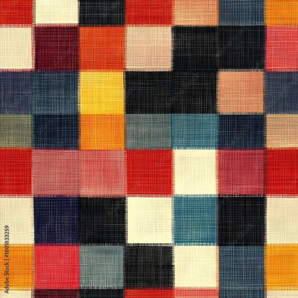 Intricate Colorful Squares Creating a Unique Geometric Abstract Pattern for Art picture Intricate Colorful Squares Creating a Unique Geometric Abstract Pattern for Art picture