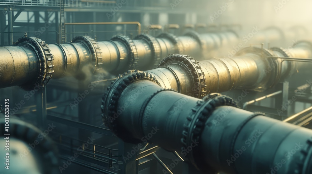 Gas pipeline. Natural gas pipes background Gas pipeline. Natural gas pipes background