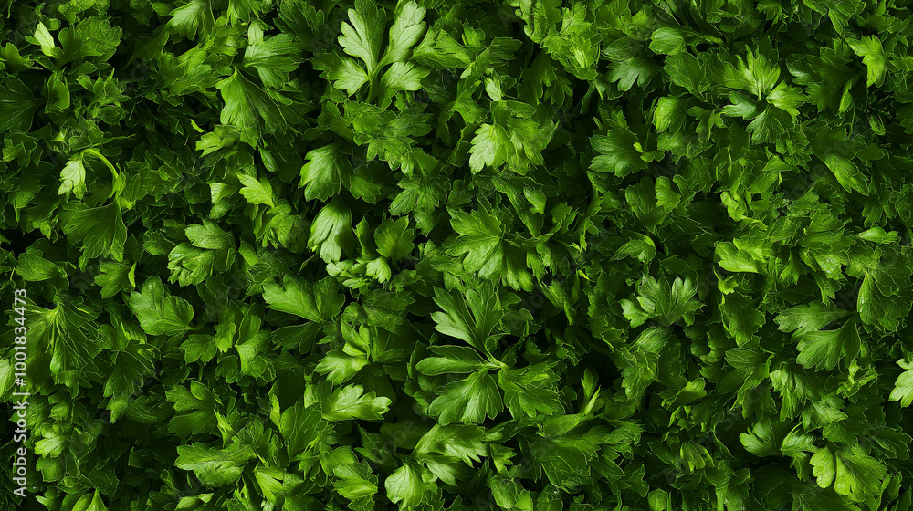 a close-up, top-down view, texture background of parsley puree spread across the entire frame, featuring its vibrant green color and smooth texture a close-up, top-down view, texture background of parsley puree spread across the entire frame, featuring its vibrant green color and smooth texture