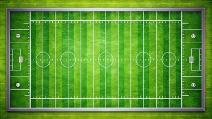 Rideaux Stade Printable Football Field Template for Educational and Recreational Activities in Various Formats  © Supittra