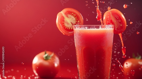 Tomato juice. Premium food background