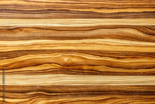 Striped Blonde Walnut Wood Surface Showcasing Unique Natural Grain Patterns and Textures