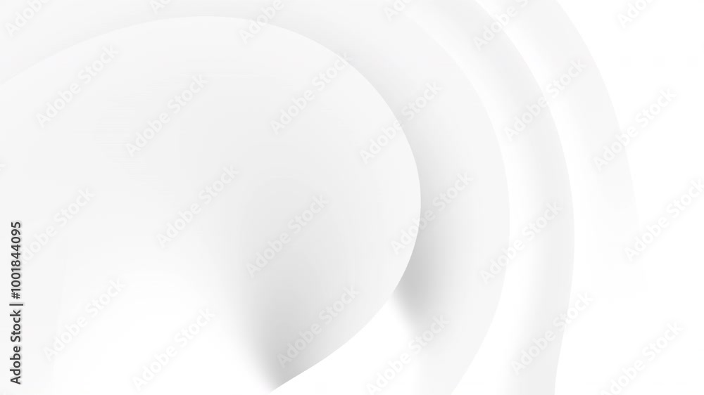 Abstract White Curved Shapes Minimalist Background with Smooth Gradient. Seamless Loop Animation. 4K Abstract White Curved Shapes Minimalist Background with Smooth Gradient. Seamless Loop Animation. 4K