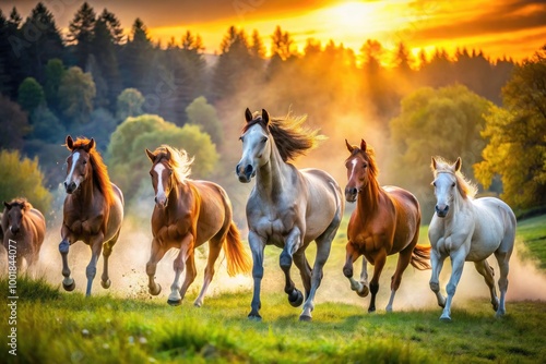 Stunning Backgrounds for Horses Featuring Pastoral Landscapes and Serene Natural Settings