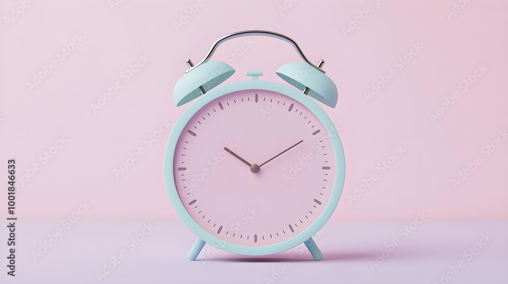 Pastel Blue Alarm Clock Pastel Blue Alarm Clock