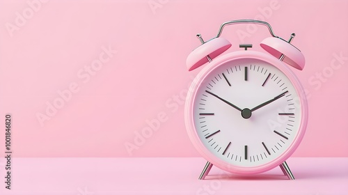 Pink Alarm Clock Minimalist