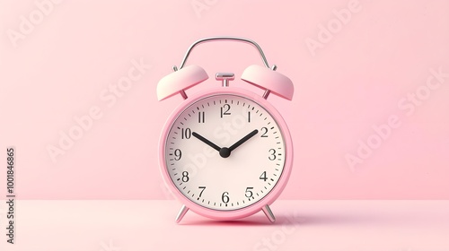 Pink Alarm Clock Minimalist