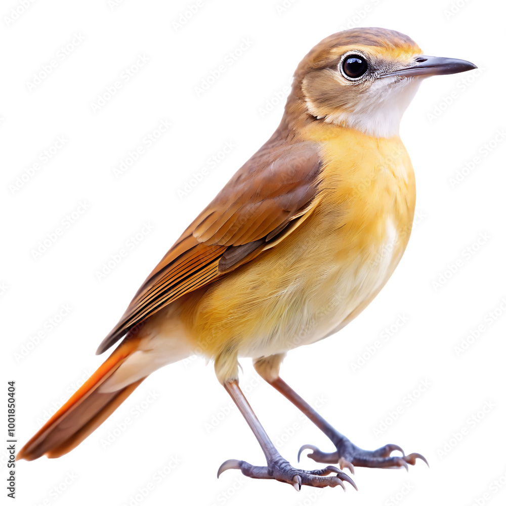Fototapeta premium Rufous hornero isolated on white background as transparent