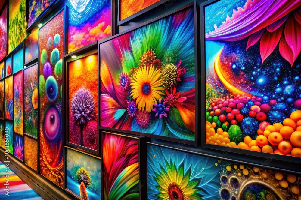 Fototapeta premium Vibrant Abstract Backgrounds for Computer Screens – Colorful Patterns and Textures for Digital Design