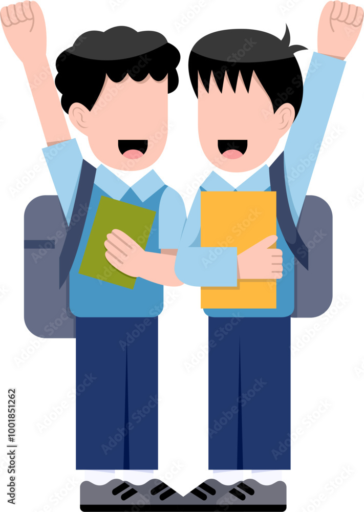 Character Of Happy Kindergarten Students Character Of Happy Kindergarten Students