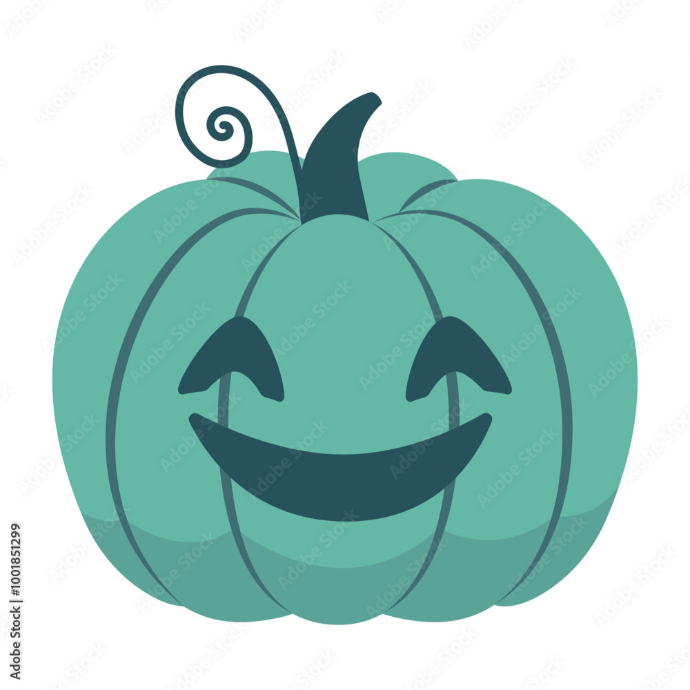 Obraz premium Halloween cute pumpkin. Vector illustration