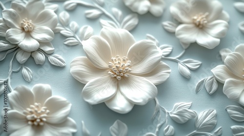 Elegant floral pattern background with intricate designs and soft colors for a classic look 