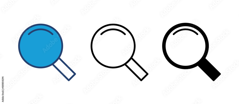 Search icon vector. search magnifying glass icon Search icon vector. search magnifying glass icon