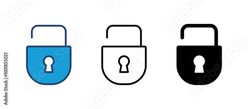 Lock icon vector. Padlock icon vector. Encryption icon. Security symbol