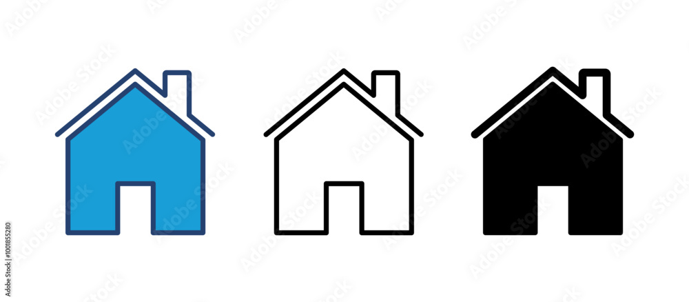 House icon vector. Home icon vector House icon vector. Home icon vector