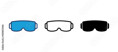 Glasses icon vector. Glasses vector icon