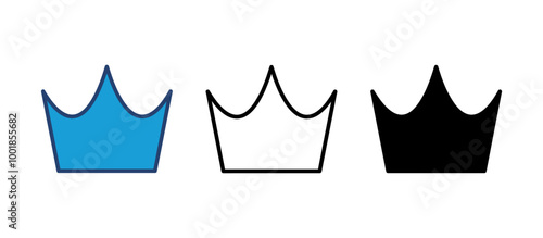 Crown icon vector. crown vector icon