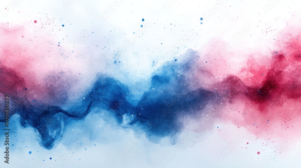 Pastel watercolor texture background with gentle splashes of pink and blue Pastel watercolor texture background with gentle splashes of pink and blue