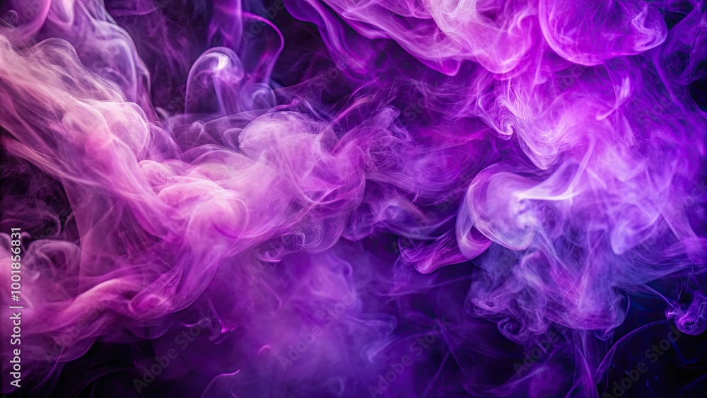 Obraz premium Vibrant Purple Background with Smoky Effects and Abstract Patterns for Creative Design Projects