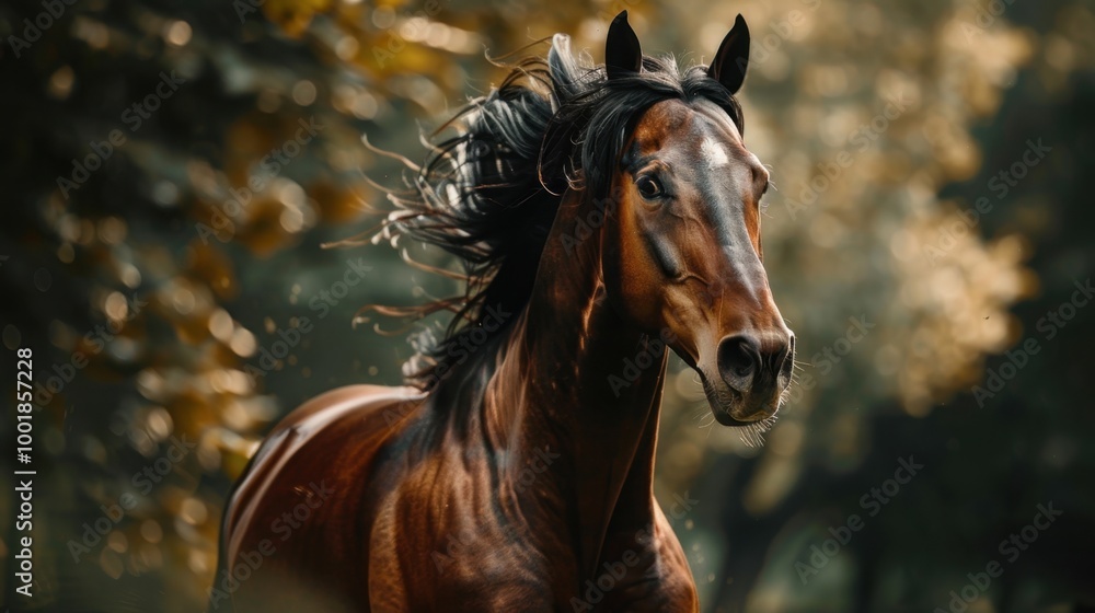 Majestic Horse in Natural Landscape