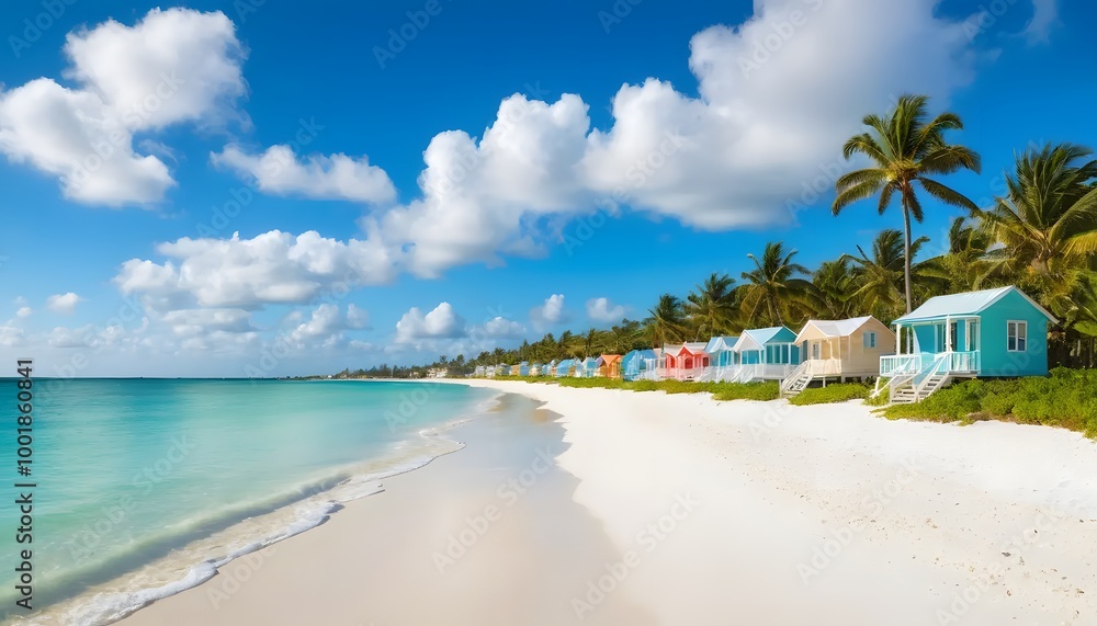 Obraz premium beach with palm trees
