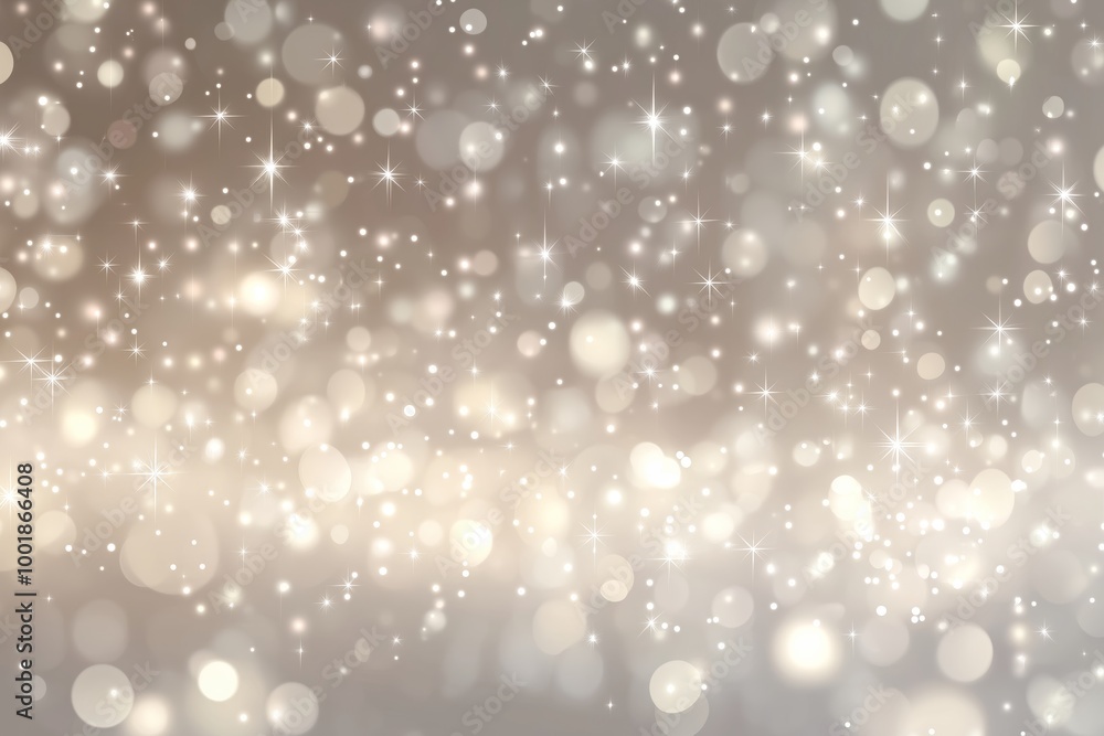 Obraz premium Silver abstract snow falling winter christmas holiday background with sparkles and glitter