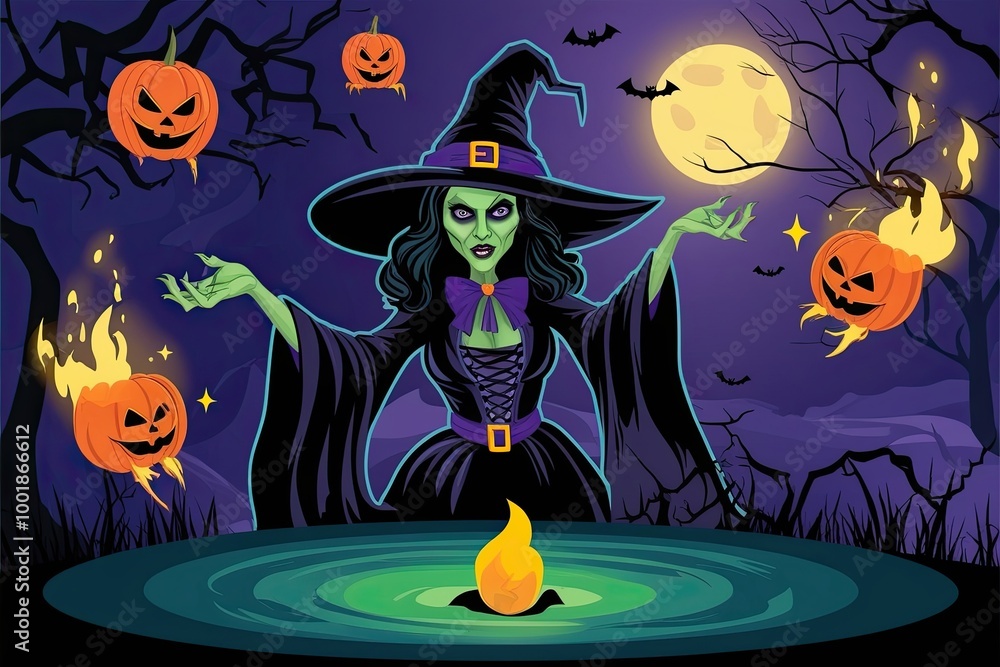 Creepy Witch Clipart for Halloween Spells and Magical Designs Creepy Witch Clipart for Halloween Spells and Magical Designs