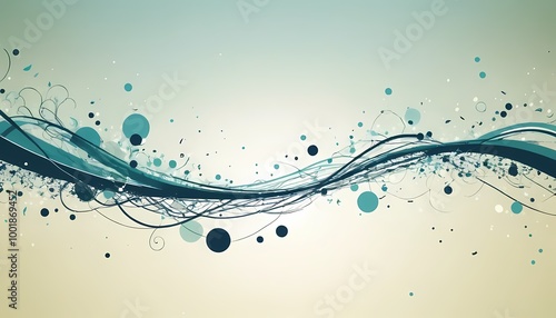 abstract blue background with bubbles