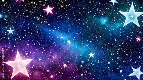 blue star background