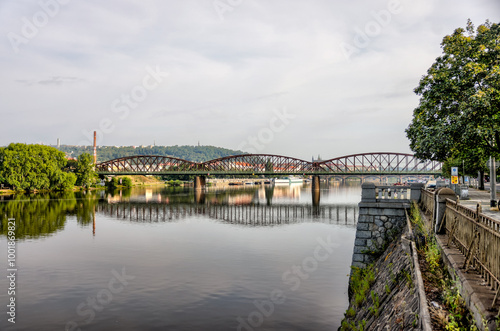 Wallpaper Mural Prague, Czech Republic - July 19, 2024: Morning views along the Vltava River in Prague in the Czech Republic
 Torontodigital.ca