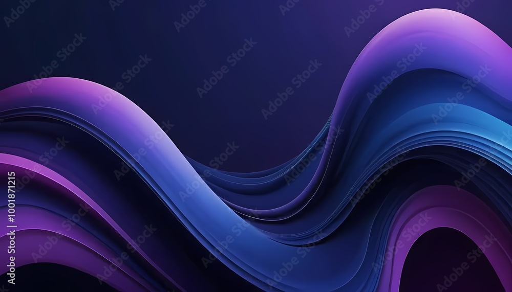 Obraz premium Smooth abstract purple background with waves