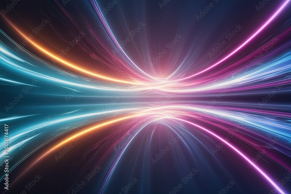 Vibrant Ethereal Energy Wave Background with Fluid Motion and Glowing Effects Vibrant Ethereal Energy Wave Background with Fluid Motion and Glowing Effects